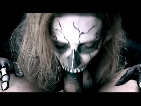 ❤️ Demon girl sucking cock with her black mouth and swallowing cum. ❌ Anal video at us ❌️❤